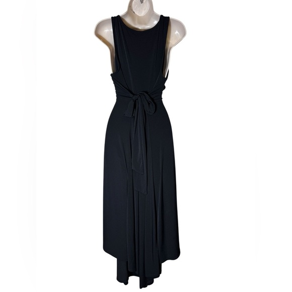TORRID Midi Studio Knit Hi-Low Black Womens waist sash dress size 1x (14-16) - Picture 4 of 15